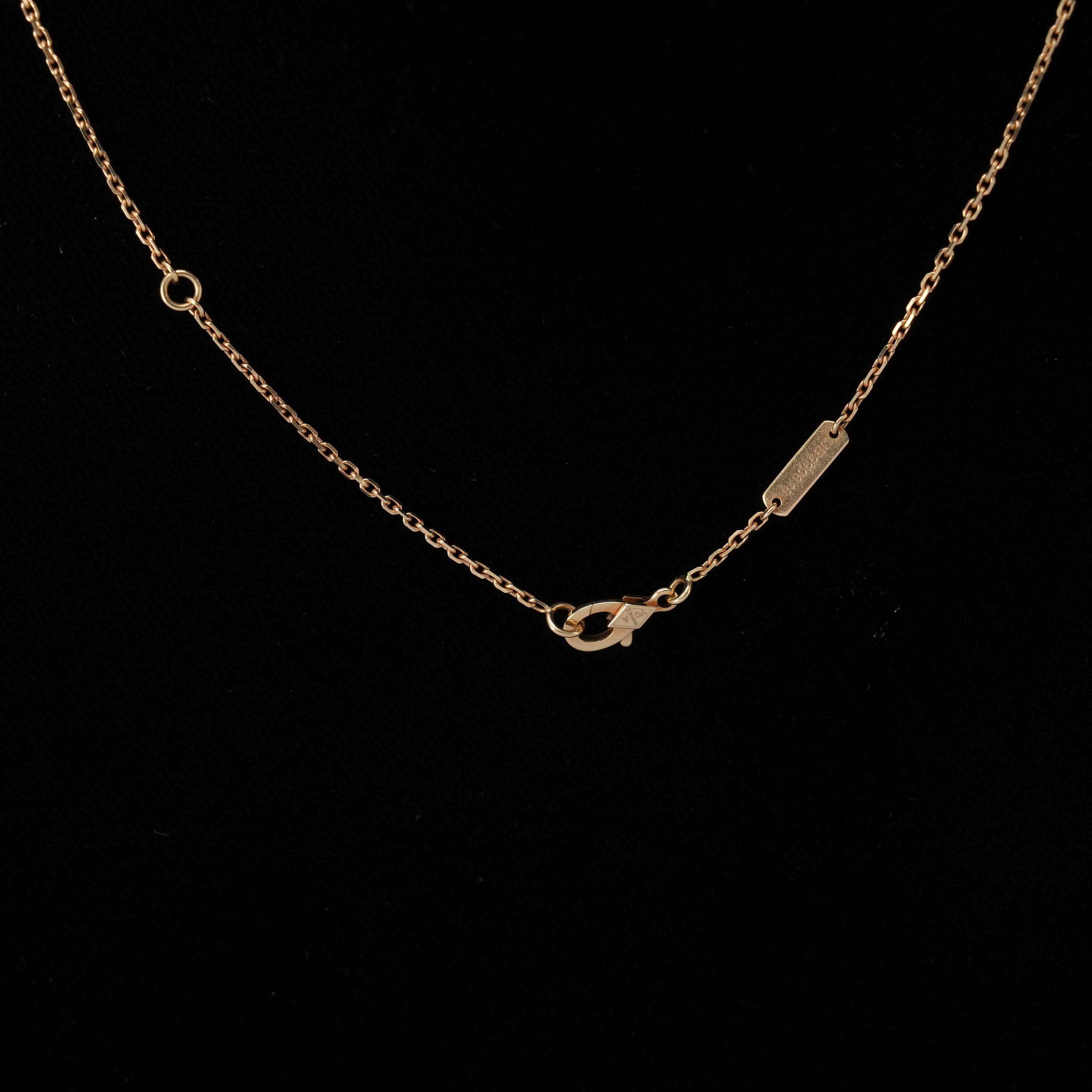 Van Cleef & Arpels(USED)반클리프앤아펠 빈티지 알함브라 네크리스 말라카이트